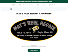 Tablet Screenshot of matsreelrepair.com